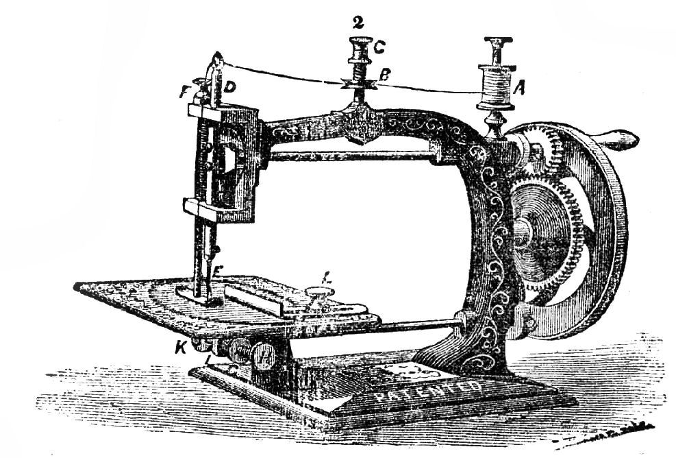 Free Vintage Clip Art - Dress Forms and Sewing Machines - The 