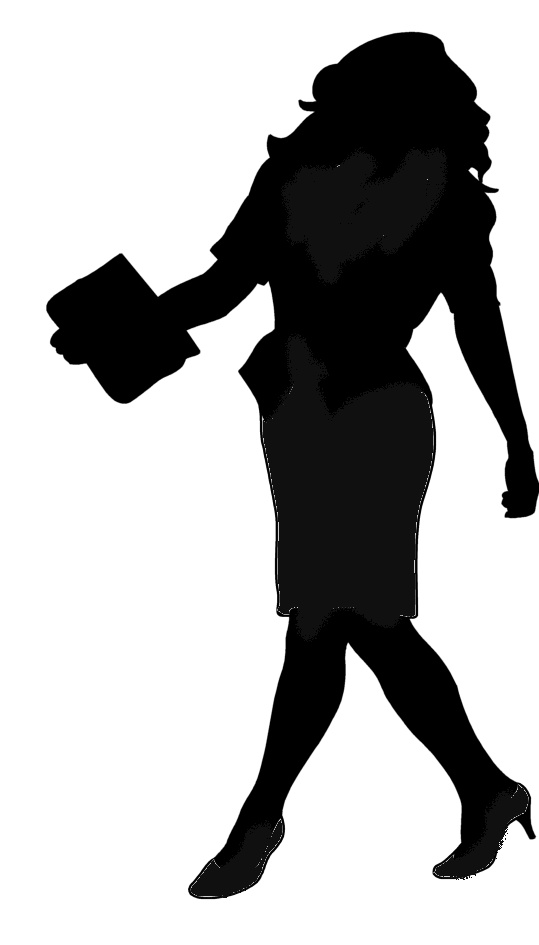silhouette business woman | Office | Clipart library