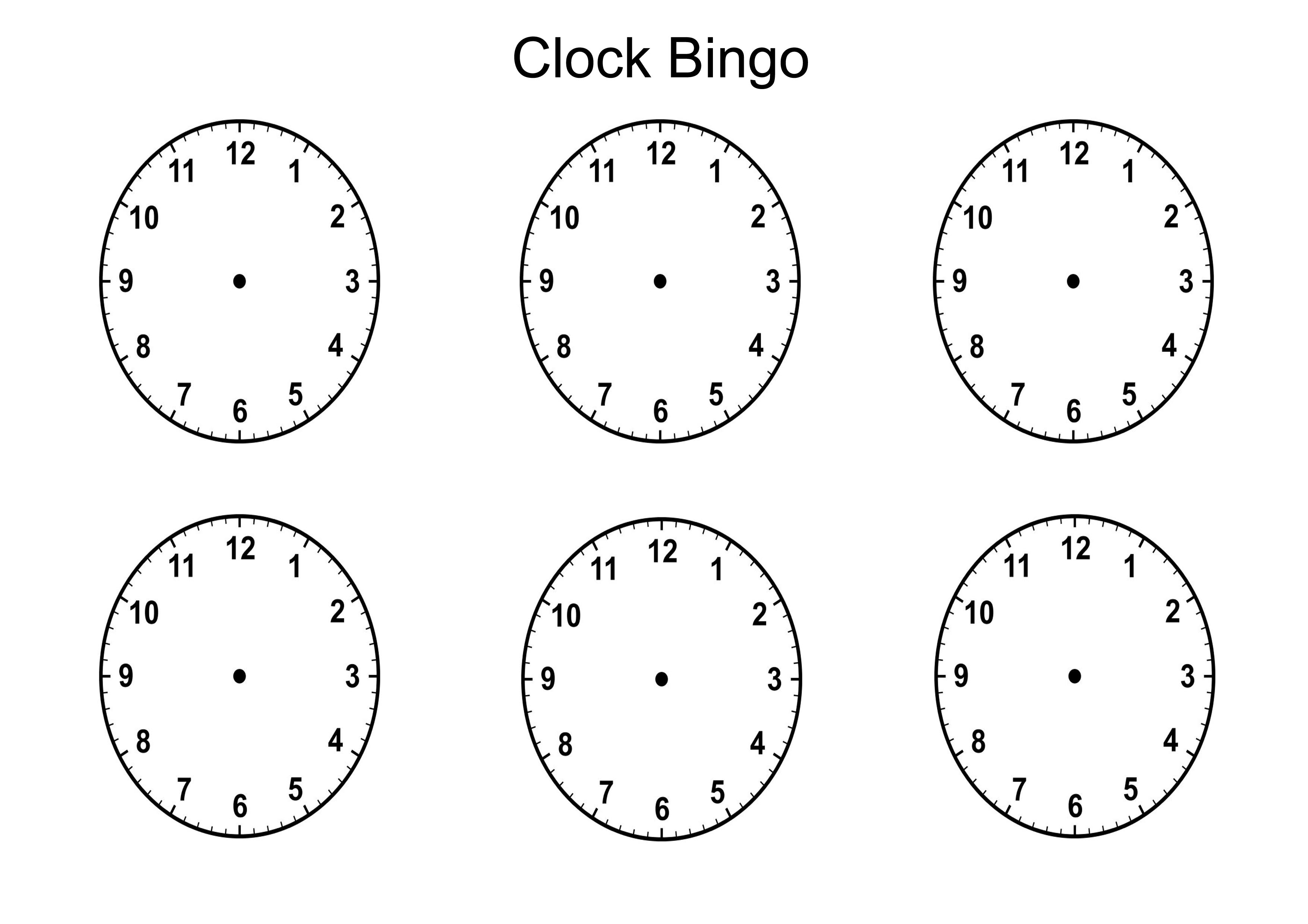 Images For  Clock Template