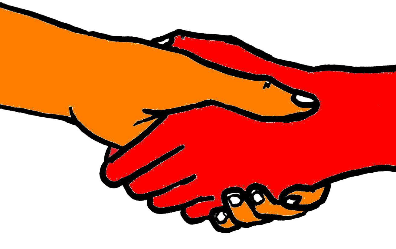 Hands Shaking Picture - Clipart library