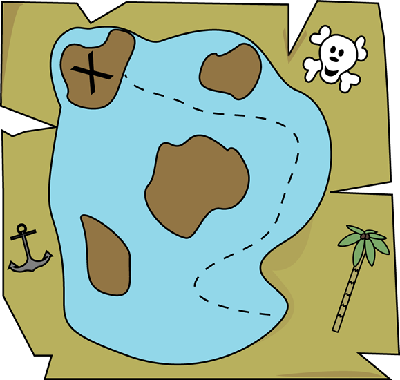 Pirate Treasure Map Clip Art - Pirate Treasure Map Image