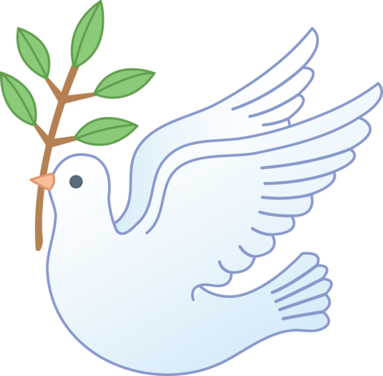 Peace Dove With Olive Branch - Free Clip Art