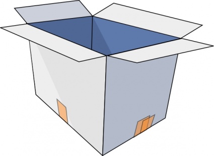 3d Empty Open Box clip art - Download free Other vectors