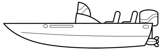 HOW TO DRAW A SPEED BOAT EASY 