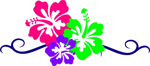 Hibiscus Flowers clip art - vector clip art online, royalty free 