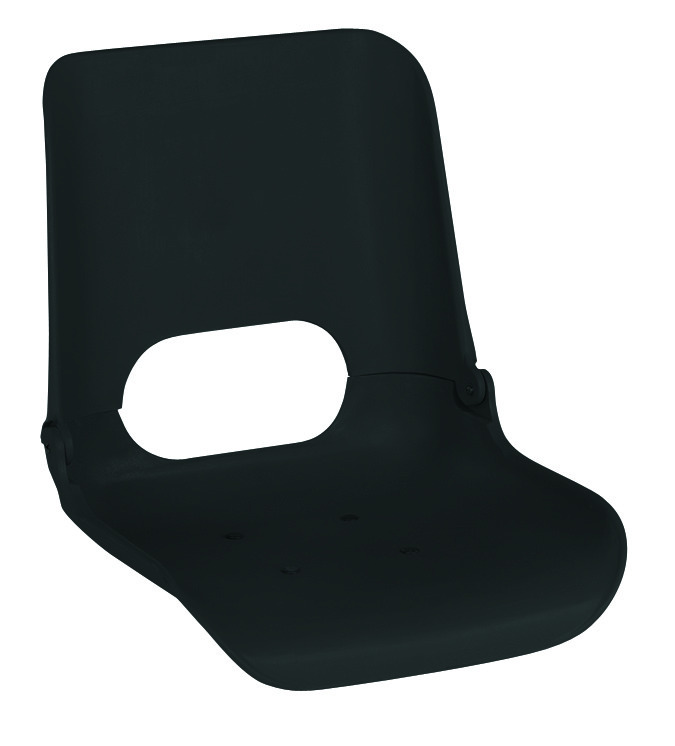 Durable Black Stadium Seat - Lightweight & Stackable for Venues