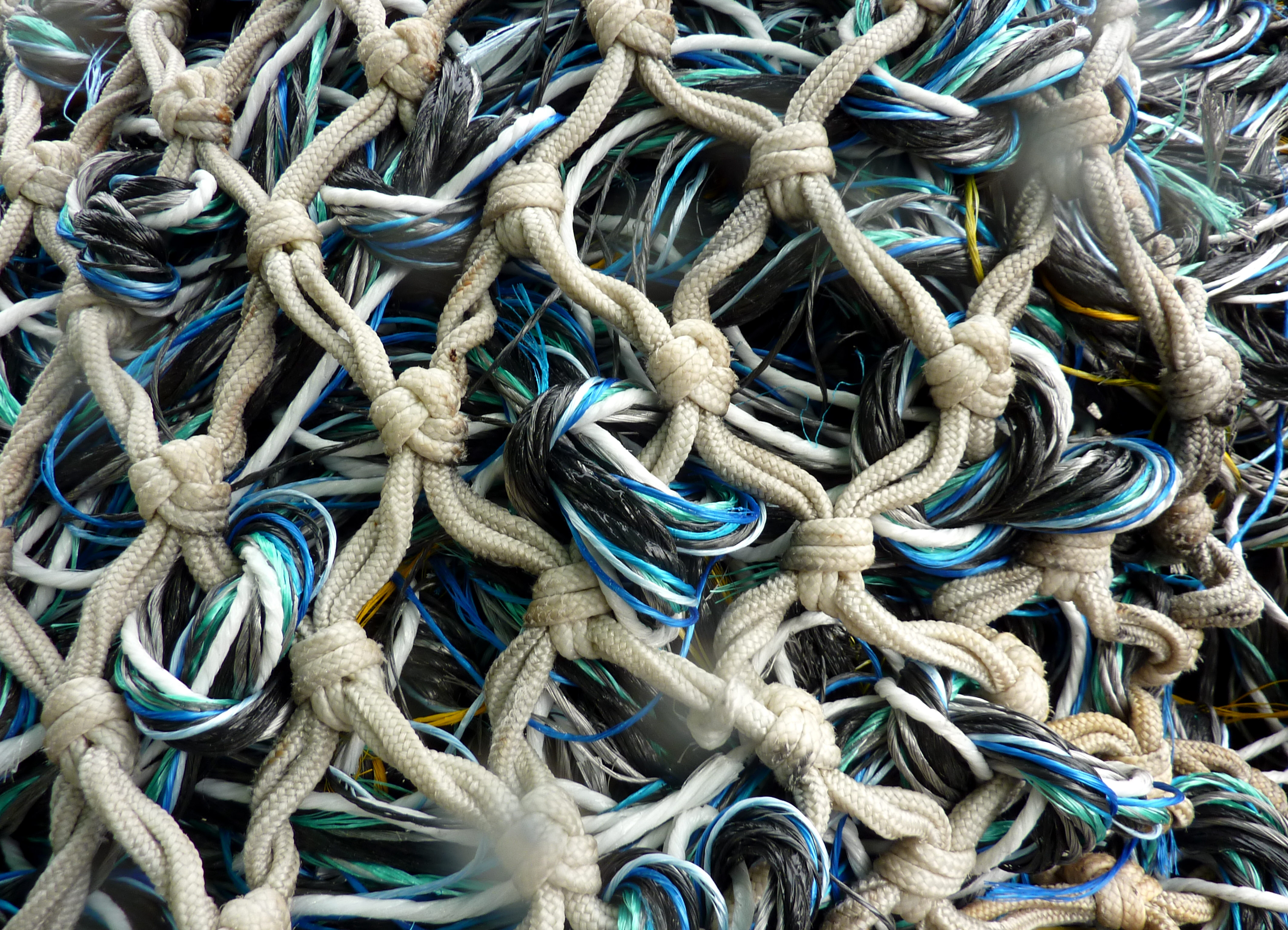 Discarded Fishing Net with Marine Debris - Environmental Impact & Recycling