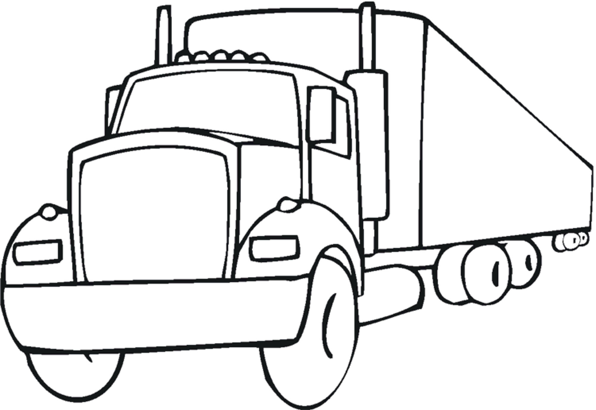 How to Draw a Semi-Truck - Easy Drawing Tutorial For Kids