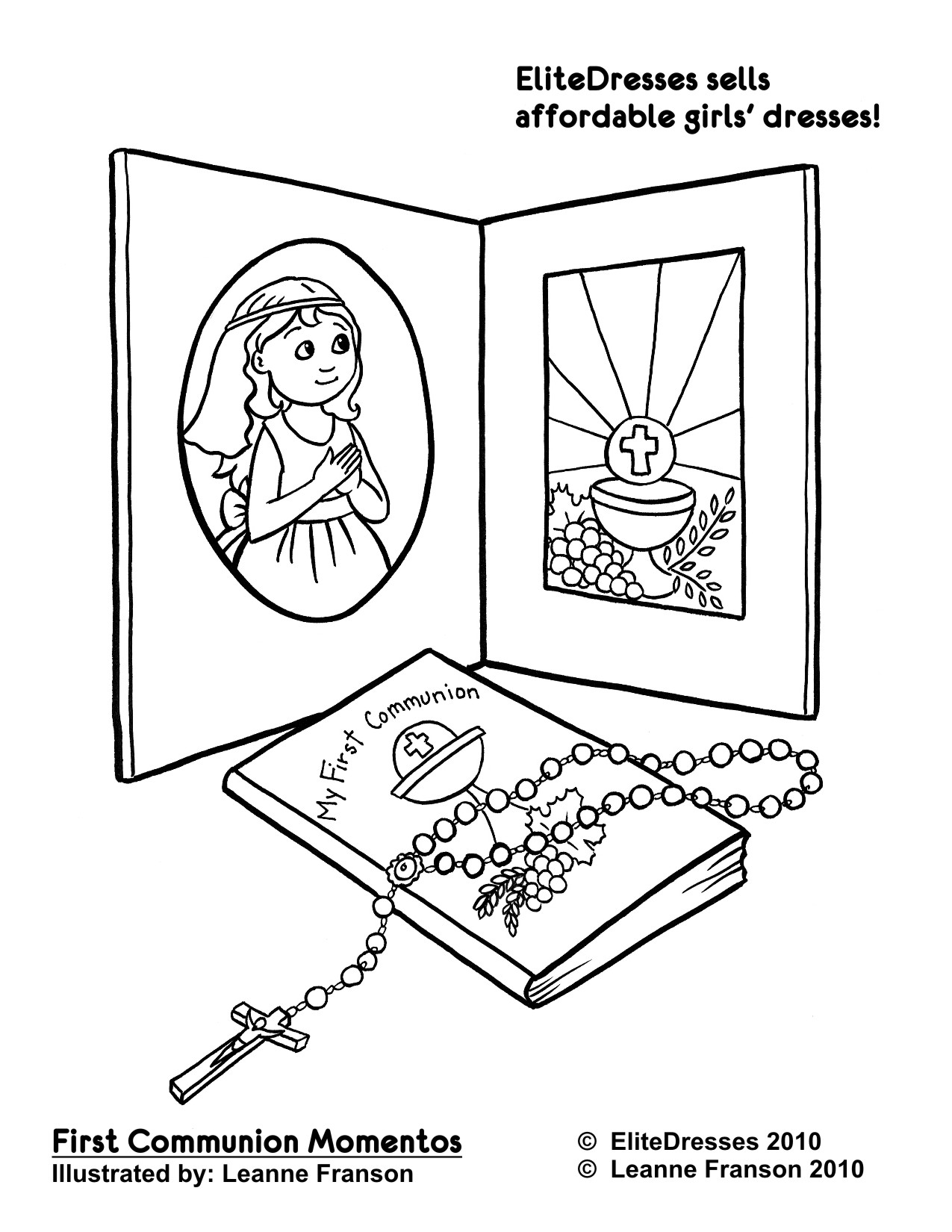 Free Printable First Holy Communion Coloring Pages Coloring Pages