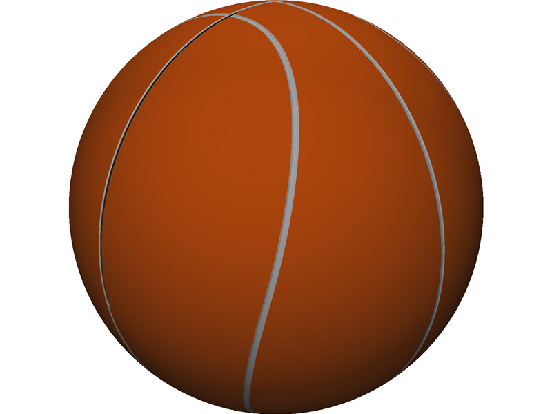 Bola de Basquete (Basketball), 3D CAD Model Library