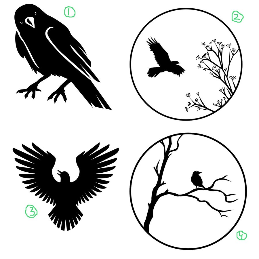 Tattoo uploaded by Katie  BEAUTIFUL ravencrow tattoo design raven crow  bird black  Tattoodo