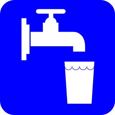 Clean Drinking Water Access Icon - Public Health & Hygiene Symbol