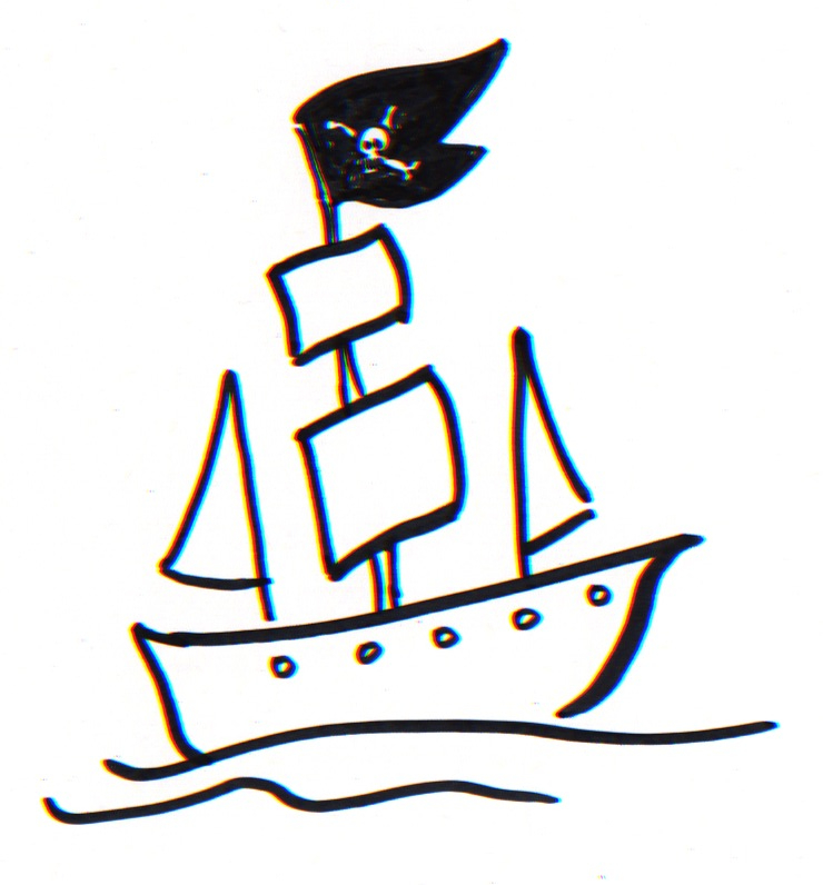 Learn How to Draw a Pirate Ship (Other) Step by Step : Drawing Tutorials