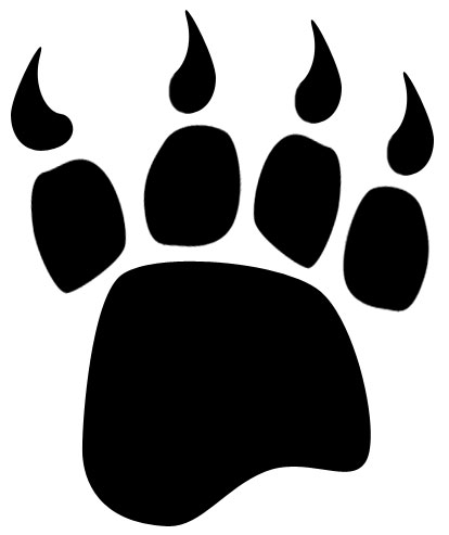 Bear Paw Clipart Black And White | Clipart library - Free Clipart Images