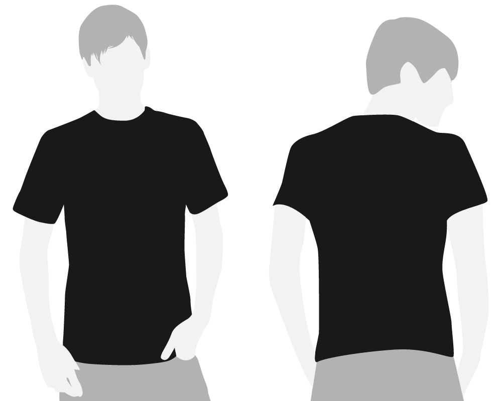 Black T Shirt Template - Clipart library