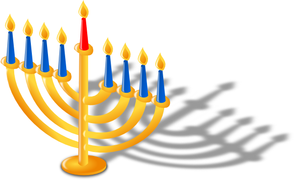 Hanukkah Menorah Illustration | Traditional Jewish Holiday Symbol