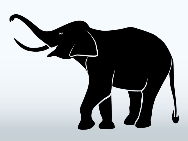 Elephant Stencil - Clipart library