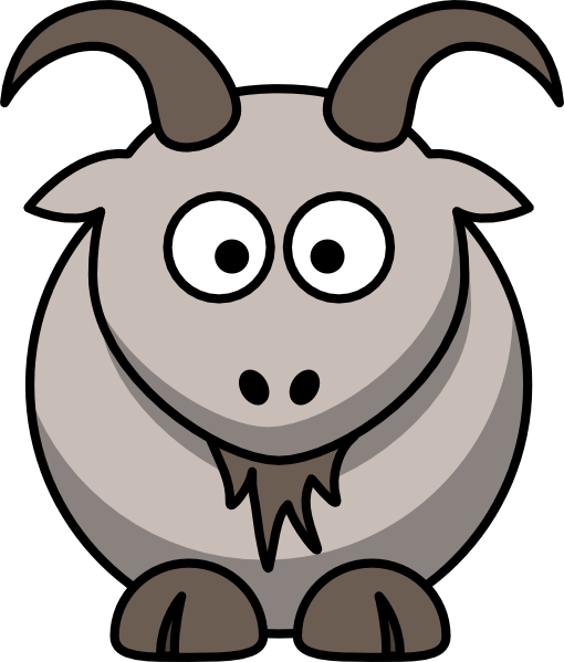 Cartoon Goat clip art - vector clip art online, royalty free 