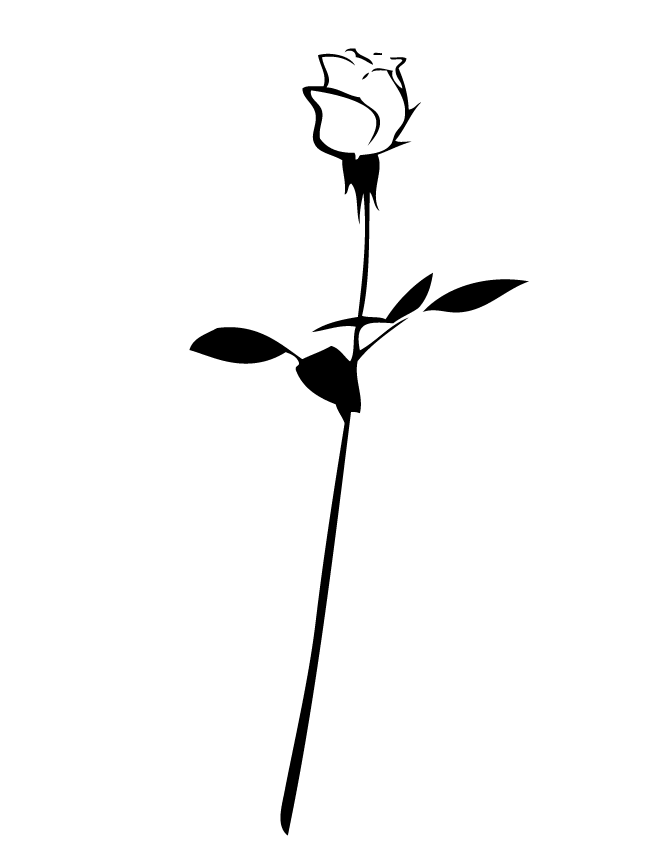 long stem rose clipart - Clip Art Library