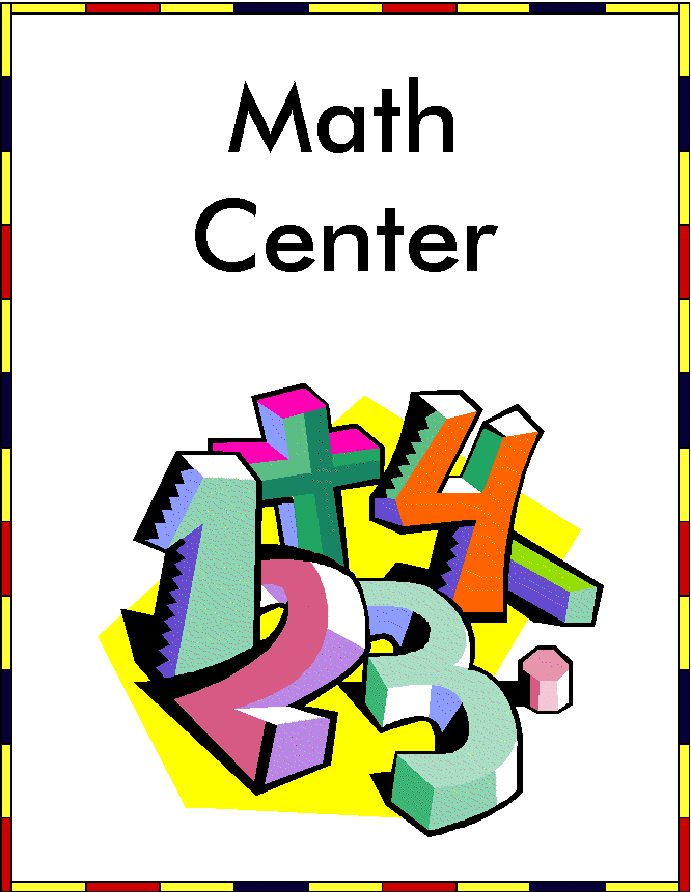 Math Center Sign