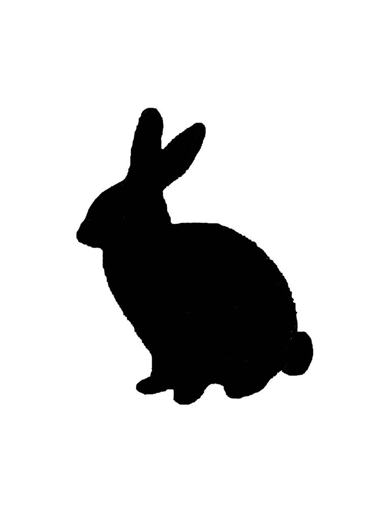 bunny Silhouette | Easter | Clipart library