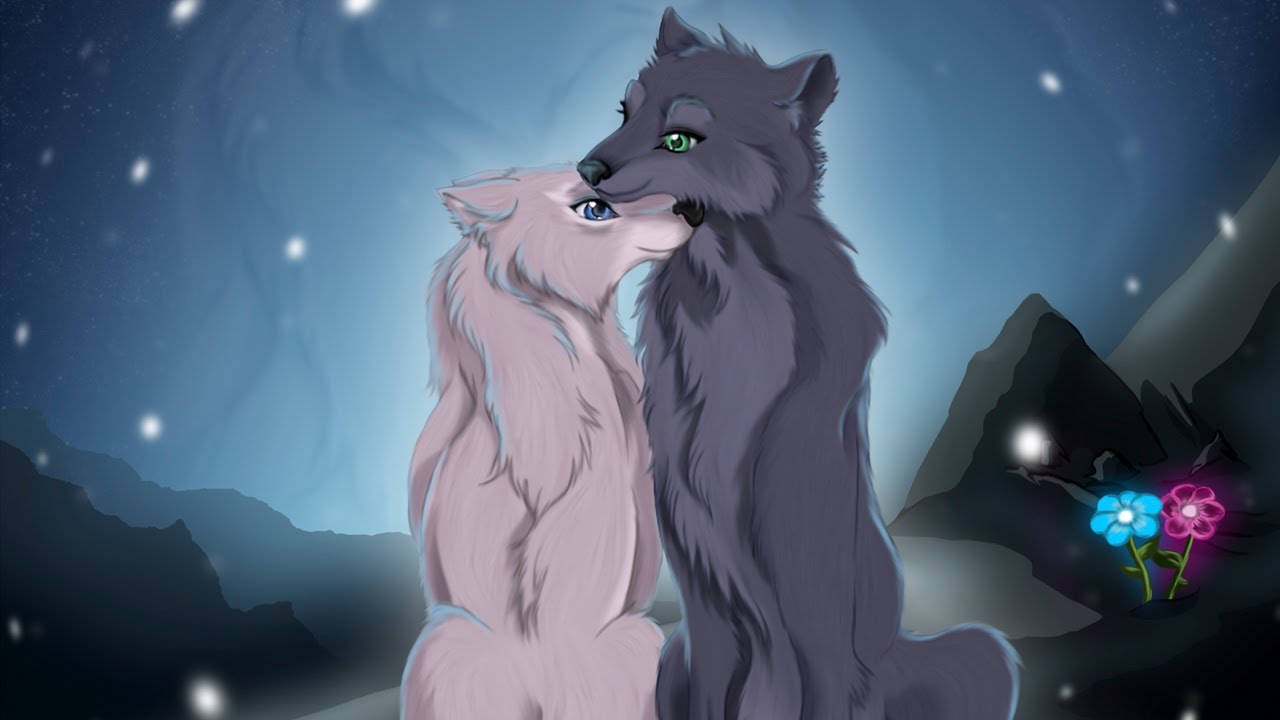 wolf love drawing anime