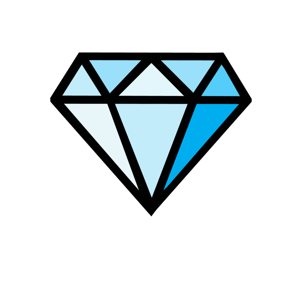 Blue Cartoon Diamonds - Clipart library
