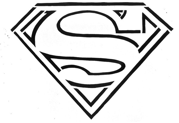 superheroes logos coloring pages