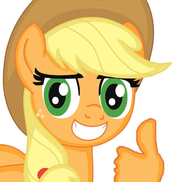 Applejack: thumbs up - MyLittleFaceWhen: My Little Pony reaction 
