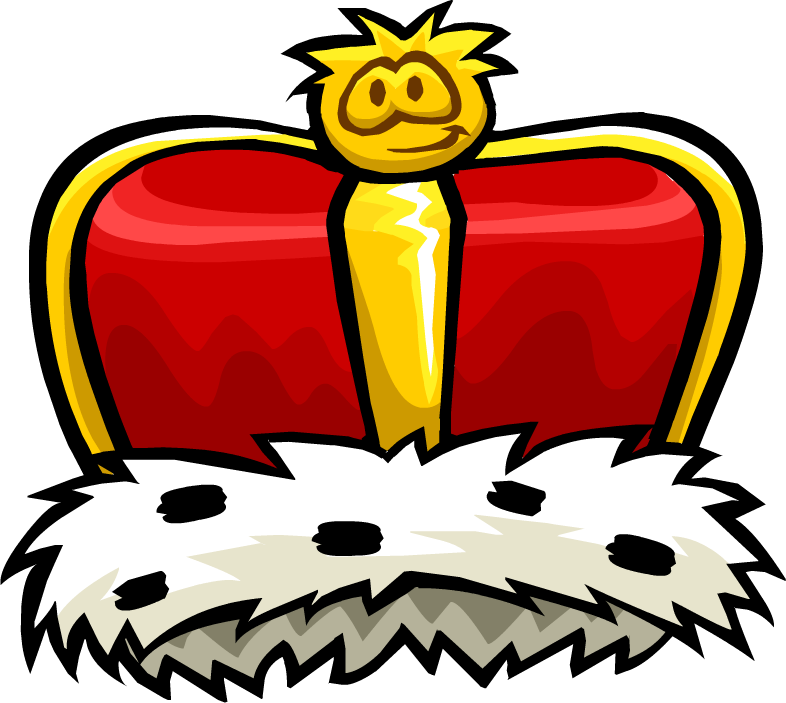 Royal Crown with Puffle Character - Fun & Playful Design