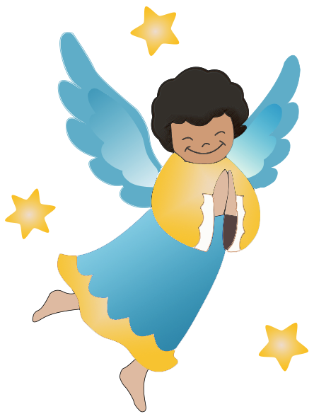 beautiful guy angel clipart for kids