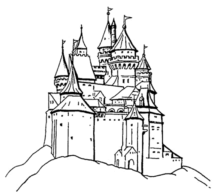 Free Printable Castle Coloring Pages For Kids - Clipart library 