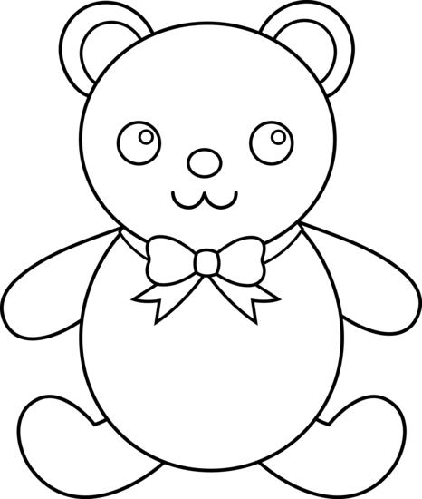 Premium Vector | Teddy bear coloring pages drawing for kids