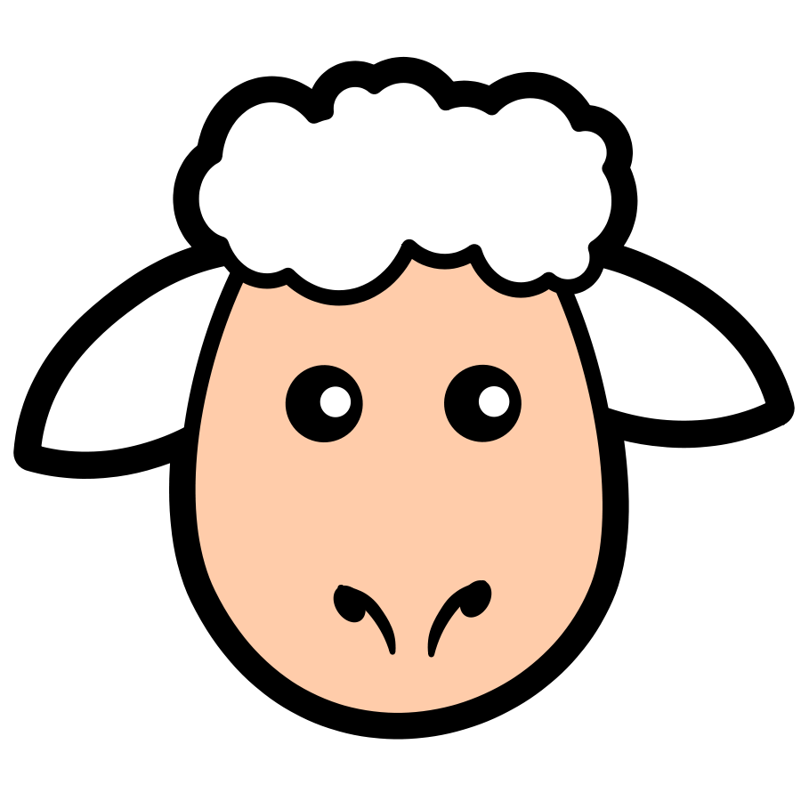 Sheep Head Clipart Black And White | Clipart library - Free Clipart 