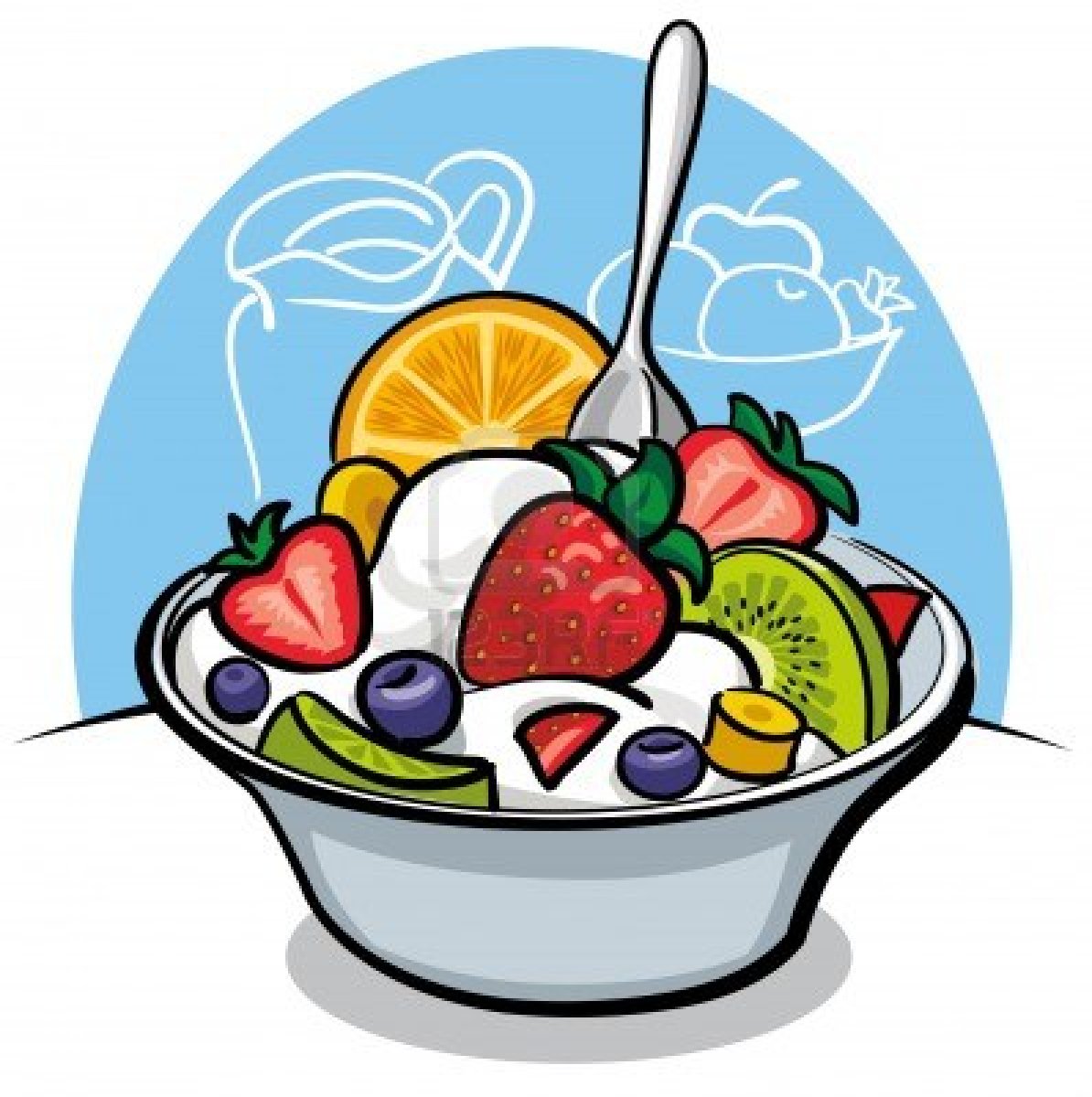 Fruit Salad Clipart Black And White | Clipart library - Free Clipart 