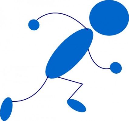 Running Stick Figure Icon - Dynamic Motion Graphic for Websites & Apps
