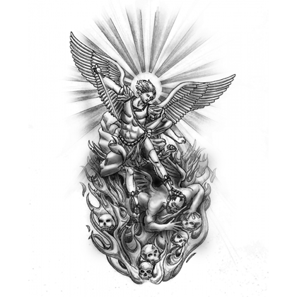 Romi Ding Tattoos  Arch angel Gabriel for Kaden Check out the reel for  this tattoo outcasttattoos818 outcastattoos818     blackandgreyrealism religioustattoo angeltattoo jhbtattoo southafrica   Facebook