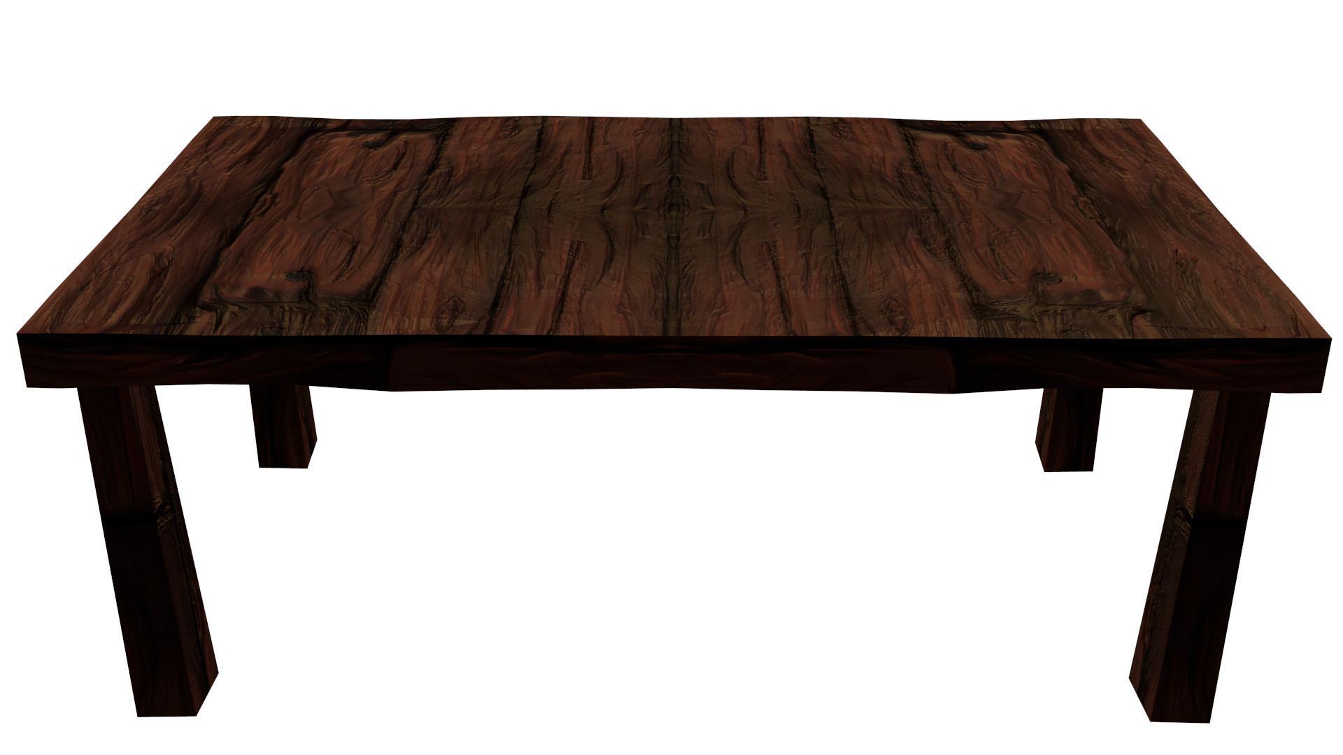 3d model wood table