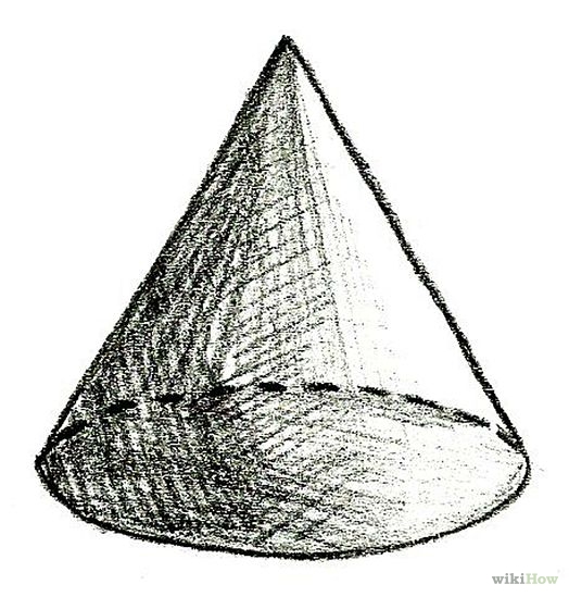 3d Cone Drawing Clip Art Library