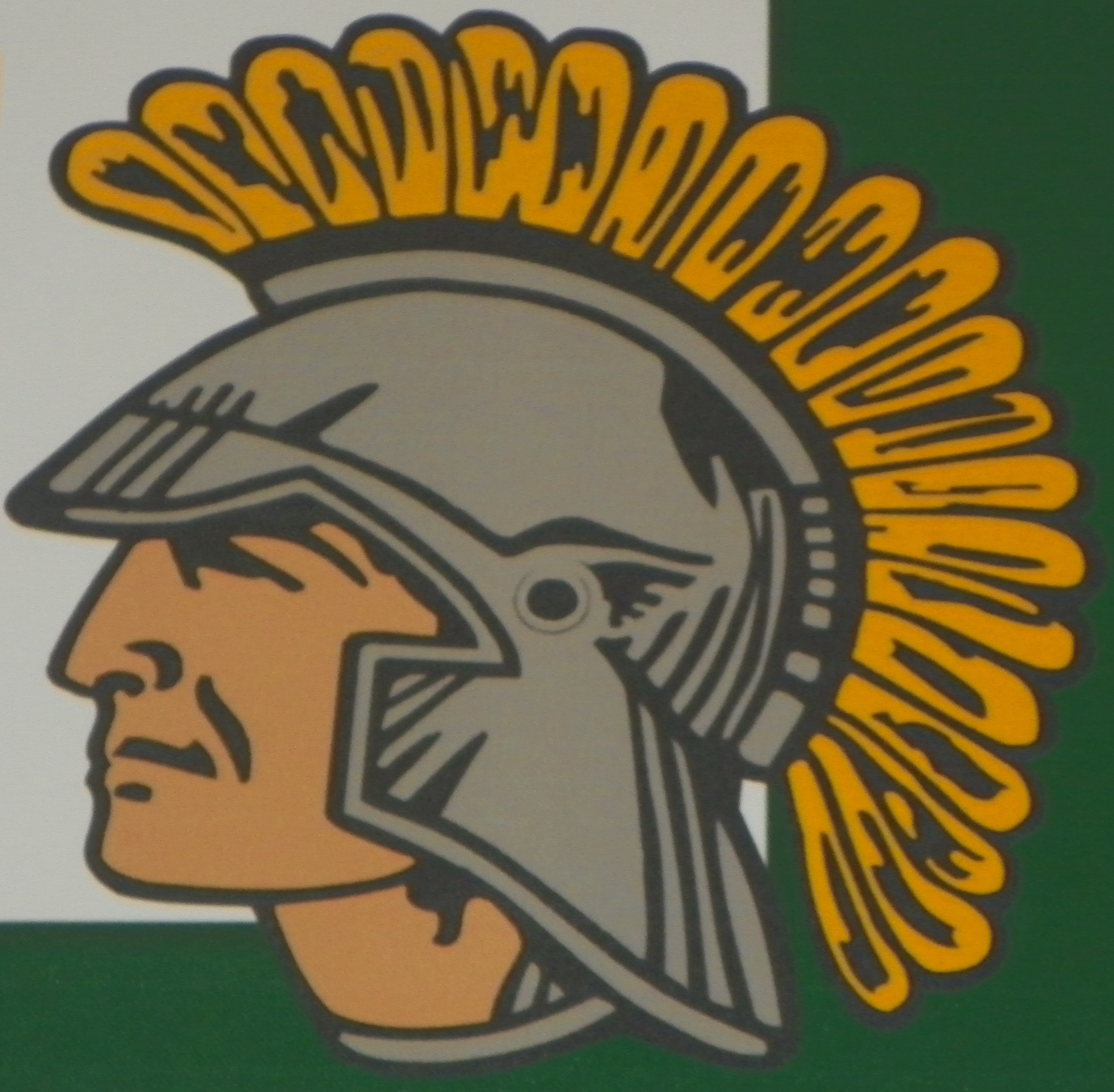 Blue Trojan Head Logo