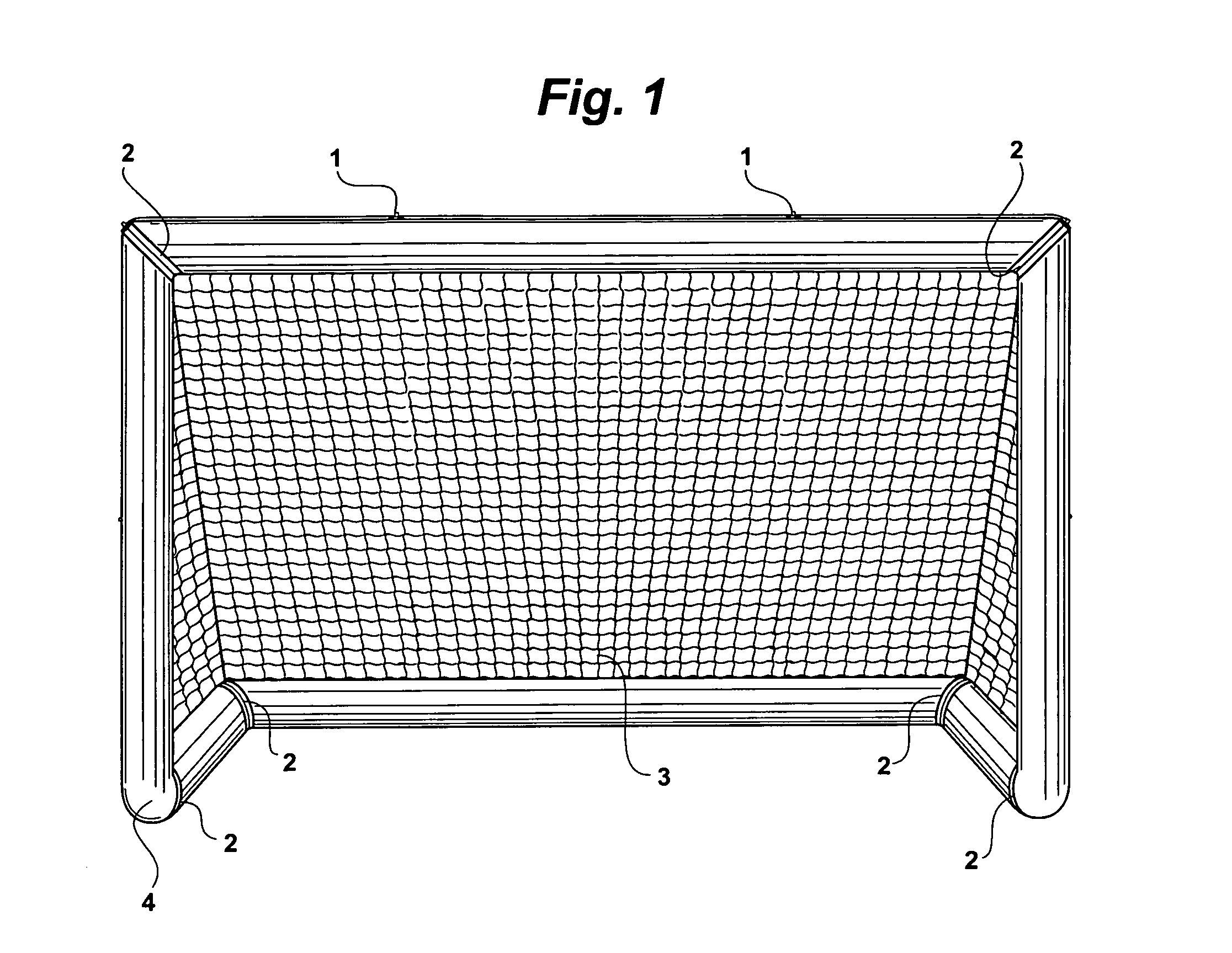 Patent US20080076607 - Adult size air soccer goal - Google Patents