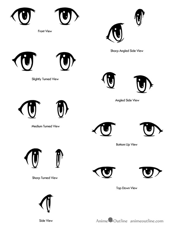 How to Draw Excited Anime or Manga Eyes - AnimeOutline