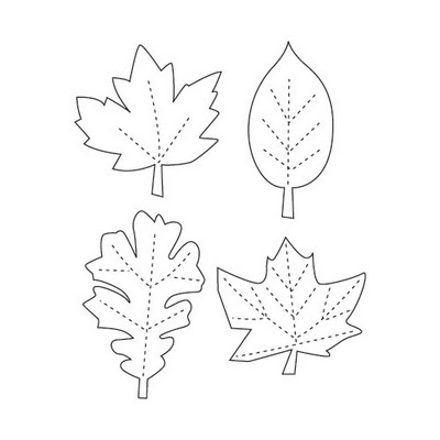 fall leaf template