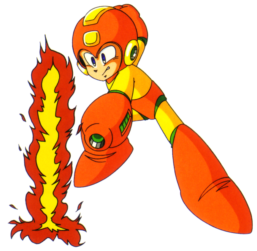 Mega Man Flame Blast Clip Art Library