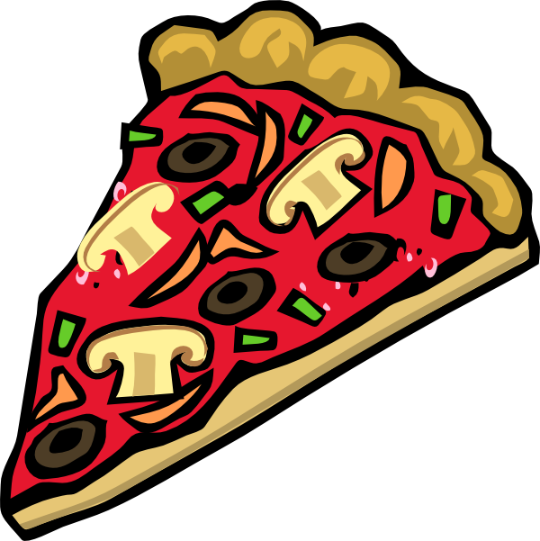 cartoon graphics pizza