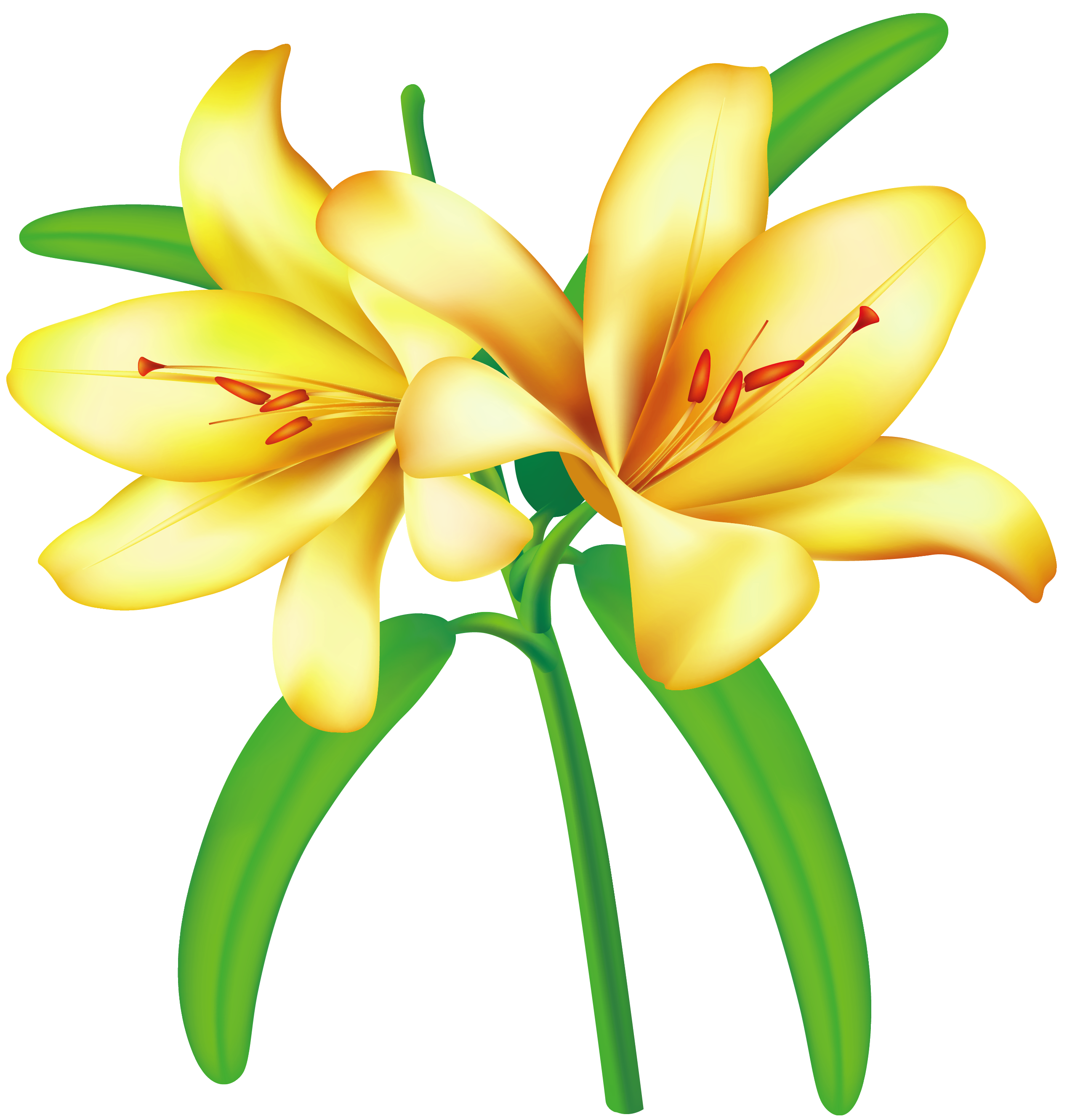 Flowers For  Yellow Flower Clip Art Png