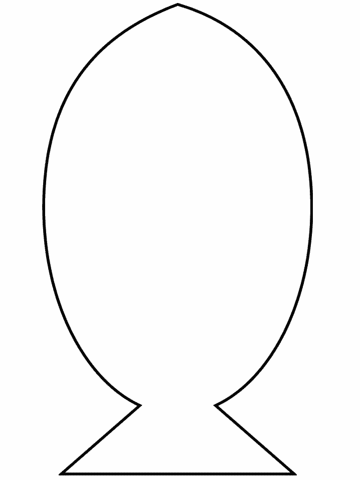 Fish Shape Template - Printable Cutout for Crafts & Education