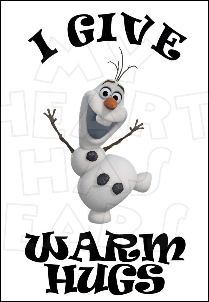 Olaf “I give warm hugs” INSTANT DOWNLOAD digital clip art :: My 