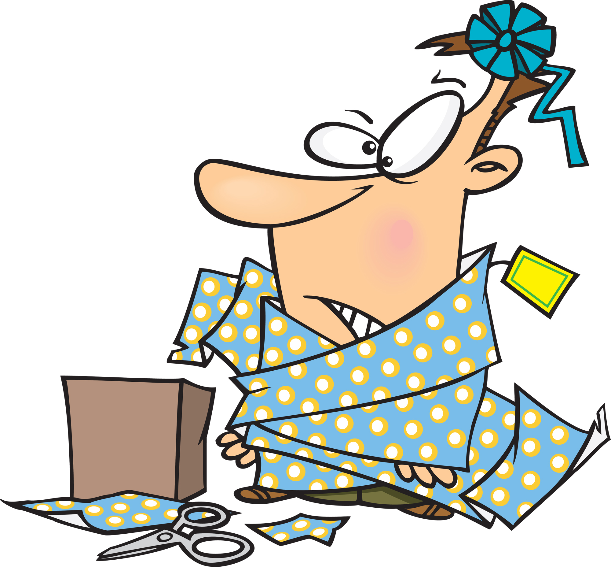 Wrapping Presents Clipart
