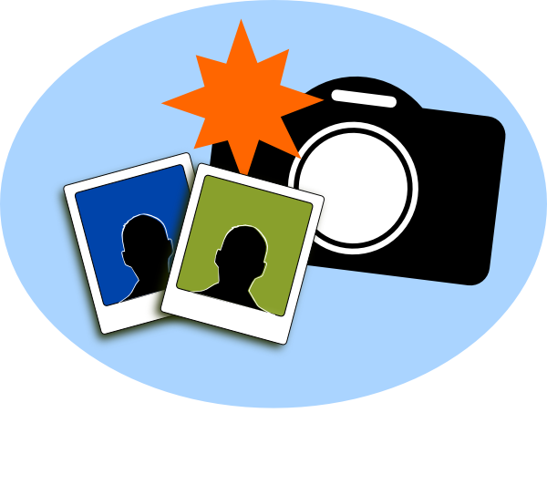 clipart camera with flash